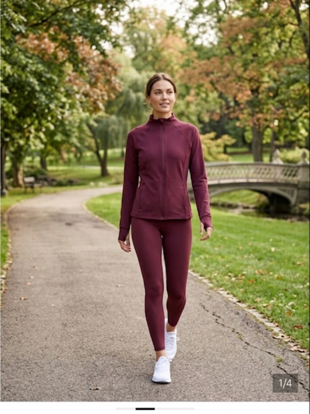 GAP women's  Full-Zip Performance Jacket - Burgundy nwt
